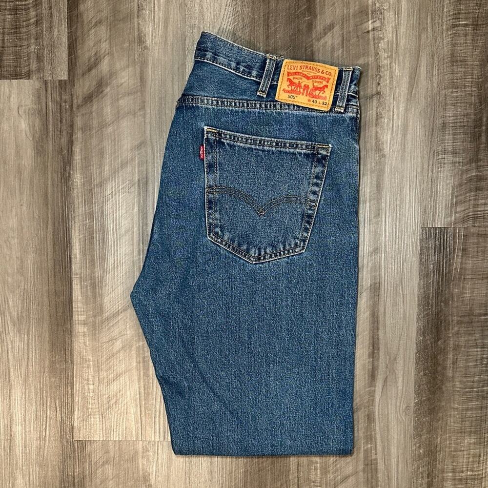 Levi's 505 Straight Fit Jeans - 40x32